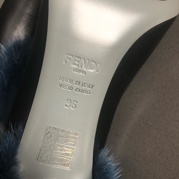Fendi Pumps Black and Blue, Size:36 - Picture 13 of 16